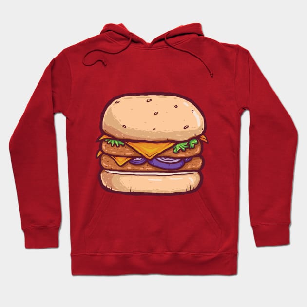 CheeseBurger Hoodie by himsucipta